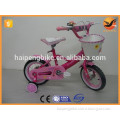 12inch cute child bicycle with white basket, pink kids bike